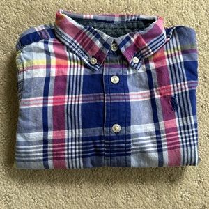 EUC Ralph Lauren Boys Plaid Button Down - 24 months